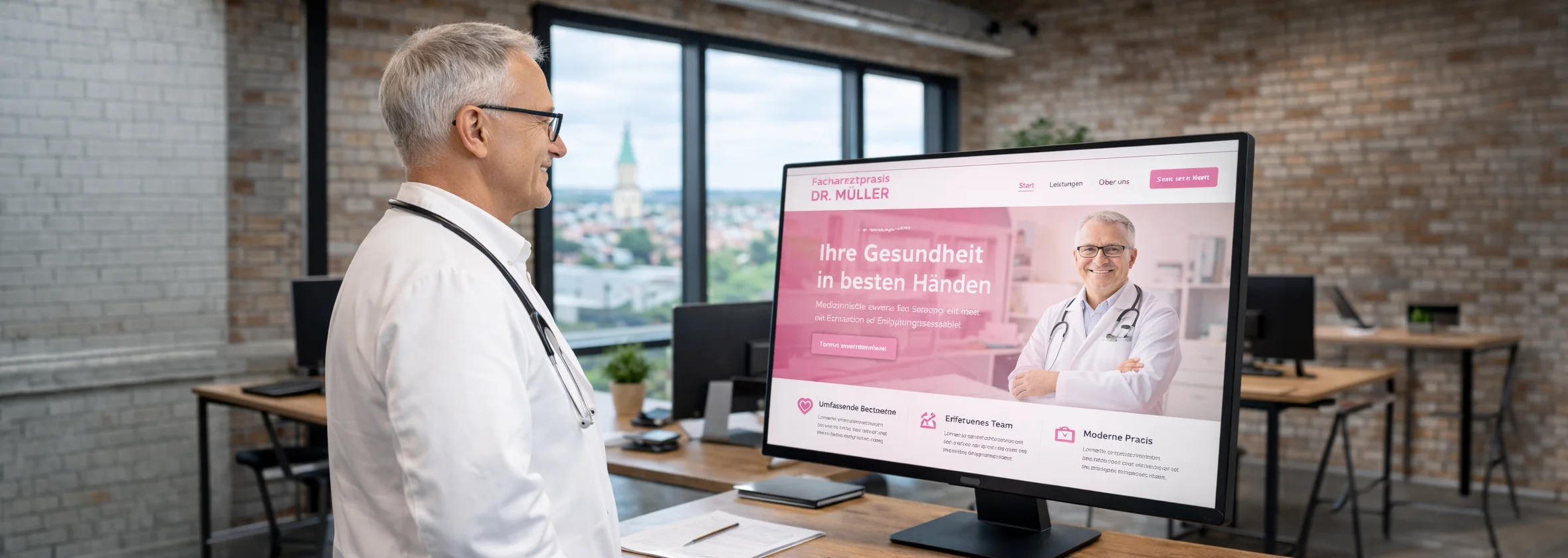 Homepage leasen für Arztpraxen und Therapeuten